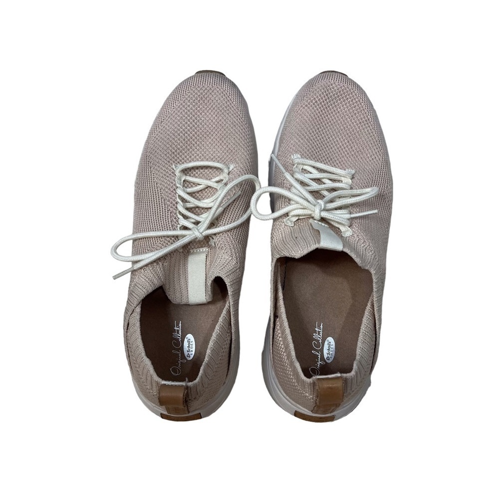 Dr Scholl’s Gypsy Sneaker Lace Up Taupe Size 11 Gym Shoe Stretch Knit Lifestyle - Picture 5 of 9